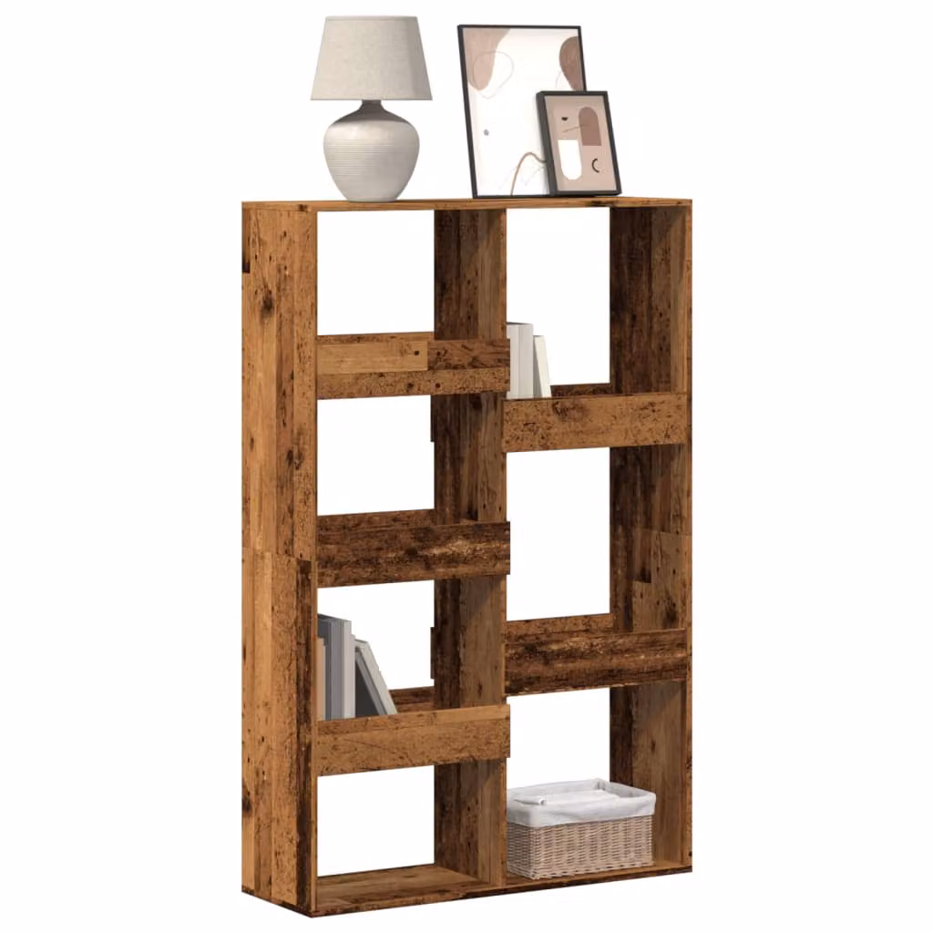 Libreria vidaXL in Legno Antico Marrone, L 100 cm x P 33 cm x H 155,5 cm