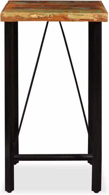 Tavolo da Bar in Legno Massello di Recupero 60x60x107 cm 245439