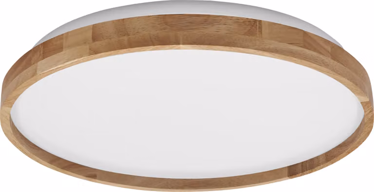 LEDVANCE Plafoniera LED 4099854283581, con anello in legno, 24W, 1500lm, 3000K