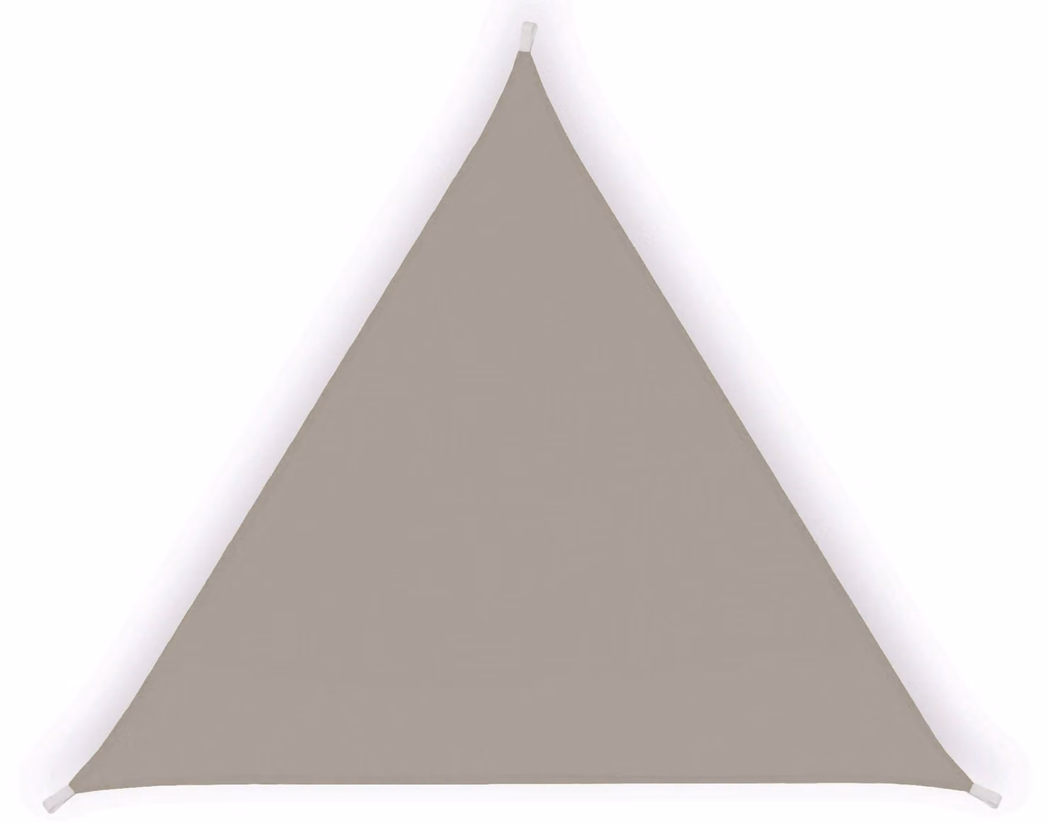 Tenda a Vela Ombreggiante Triangolare 3,6x3,6x3,6m in Poliestere Tortora