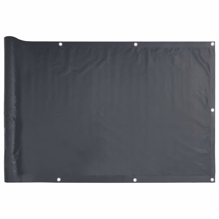 Paravento da Balcone Antracite 600x120 cm in PVC