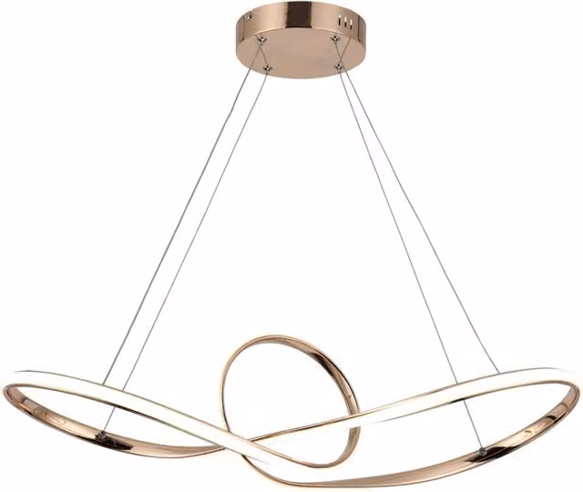 Lampada a sospensione Arlena Reality Leuchten oro/ottone e bianca con LED inclusa