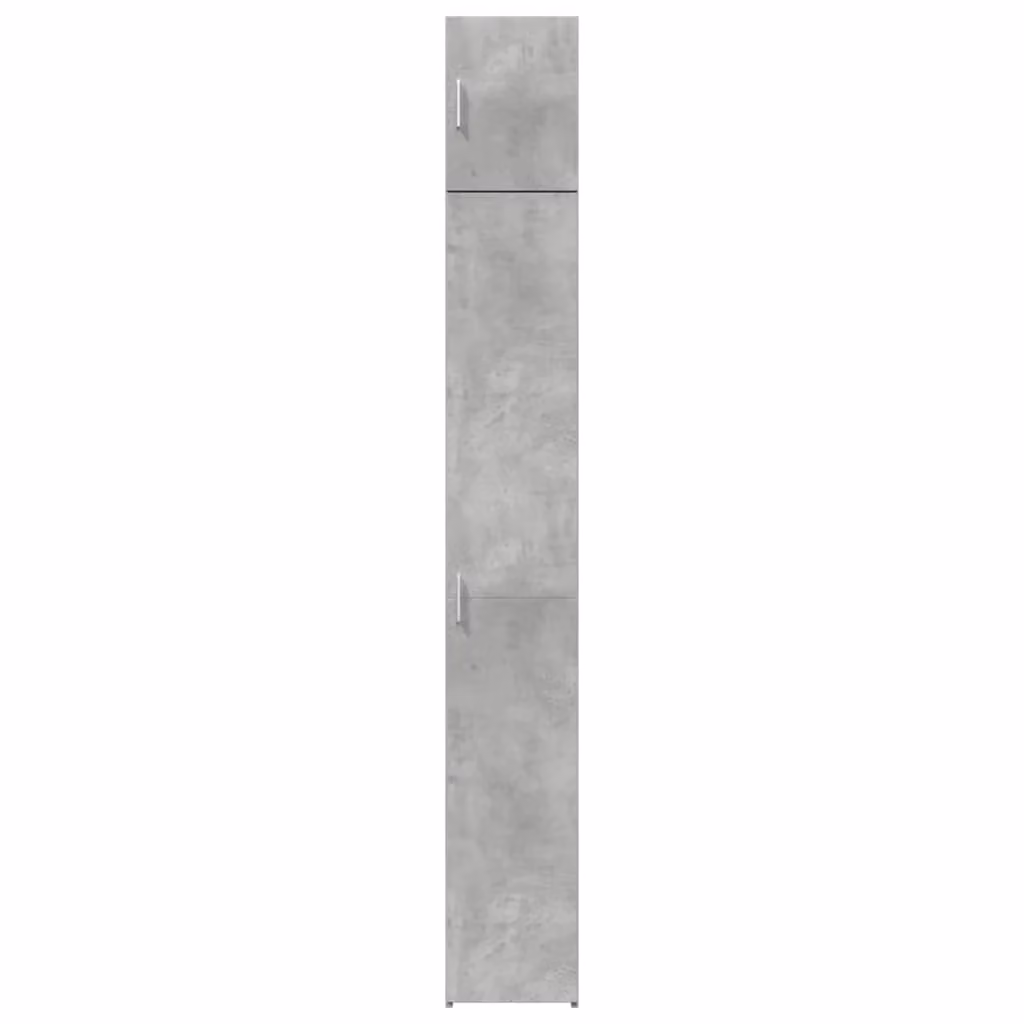 Mobile contenitore moderno in legno composito grigio con 8 scomparti L: 30 cm, P: 42,5 cm, H: 225 cm – 2
