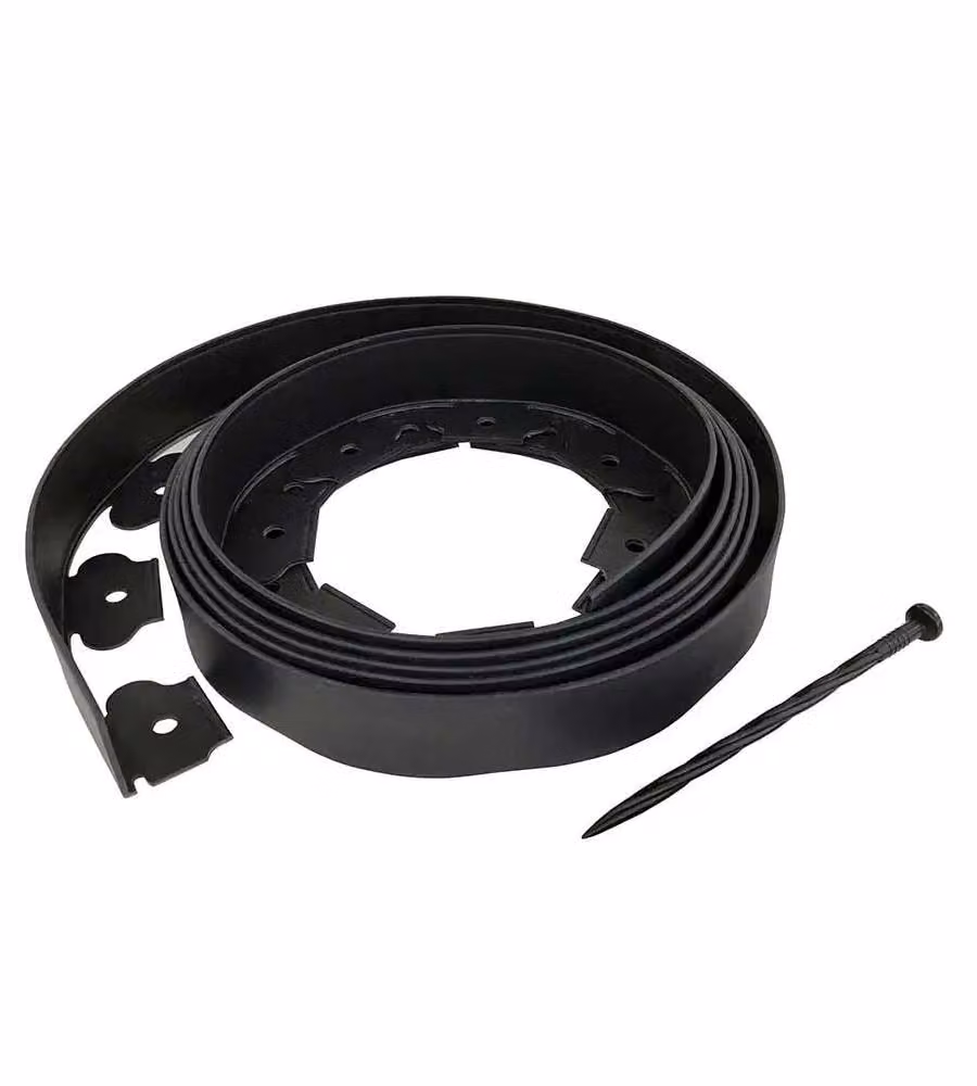 Verdemax Bordura Flessibile Ornamentale con 15 Picchetti - 5m x H5cm