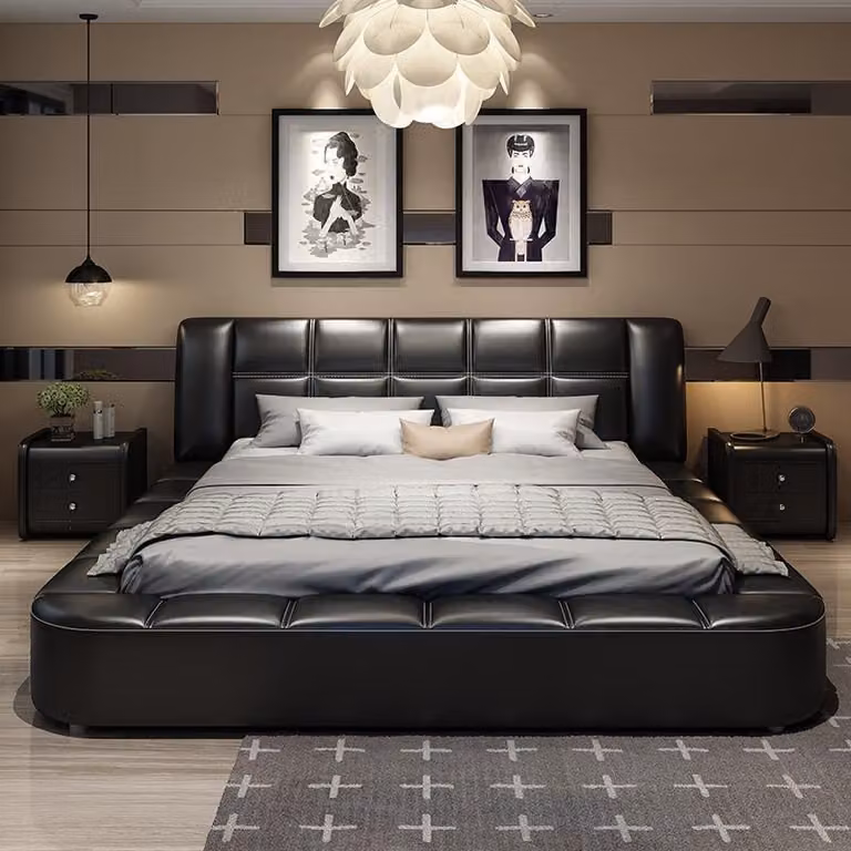 Luxur Polsterbett Designbett Textil Betten Doppelbett Bett Ehebett Design Luxus