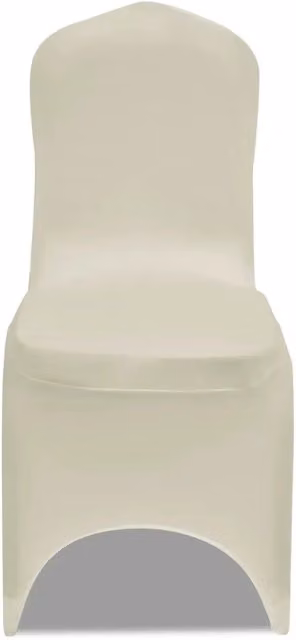 Set di 50 coprisedie elasticizzati vidaXL colore beige per sedie da pranzo lavabili