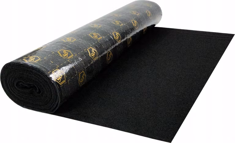 Tappeto in feltro per auto Rivestimento in tessuto di feltro autoadesivo; nero