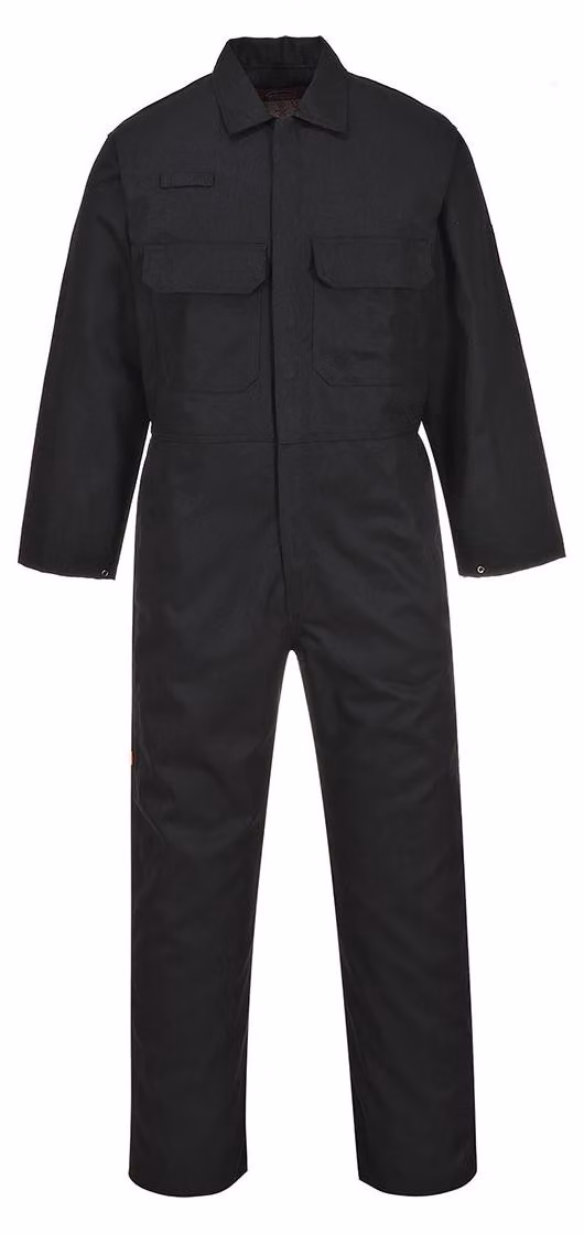 Portwest BIZ1 Tuta ignifuga Bizweld™ nera alta taglia XL