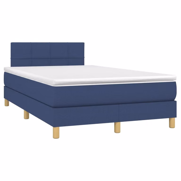Maison Exclusive - Letto boxspring con materasso blu 120x190 cm Tessuto
