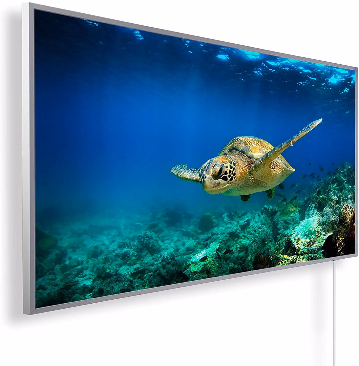 Riscaldatore a infrarossi Panorama 1200 W - Tartaruga sott'acqua con termostato