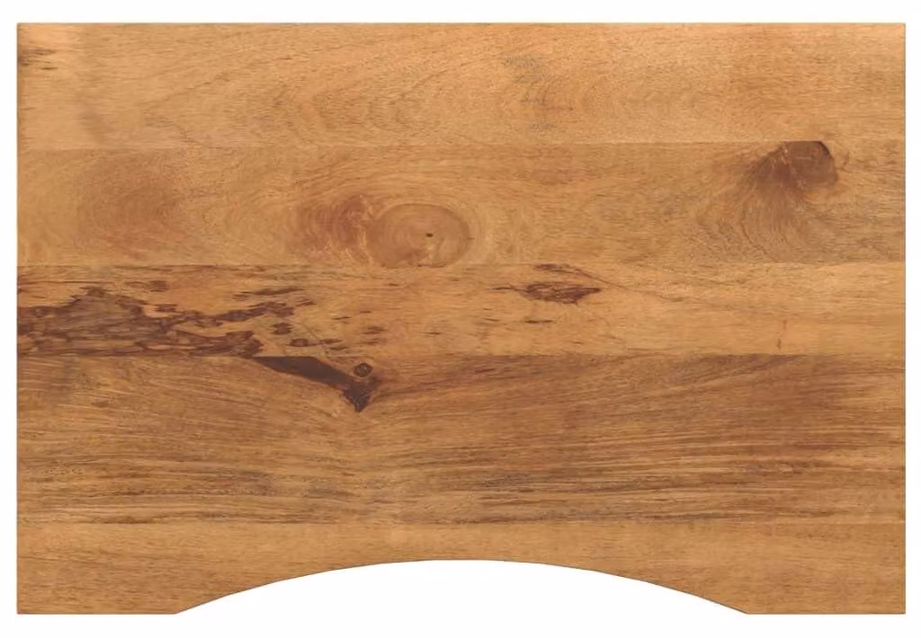 Piano d'ufficio in legno massello, dimensioni 100 x 60 x 2,5 cm, realizzato in legno di mango