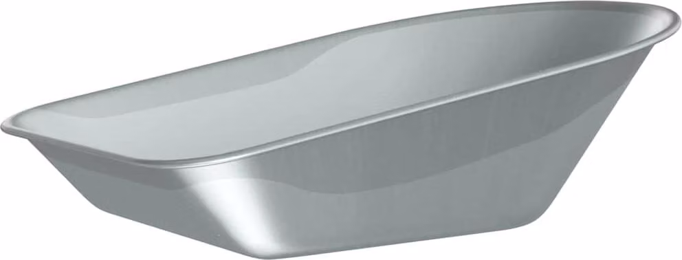 Sostituzione Vassoio Carriola Argento 90 x 63 x 28 cm Acciaio
