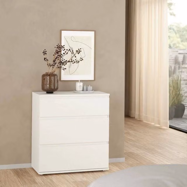 Cassettiera Atre Aski DMORA colore bianco L 76 cm, P 40 cm, H 83,7 cm