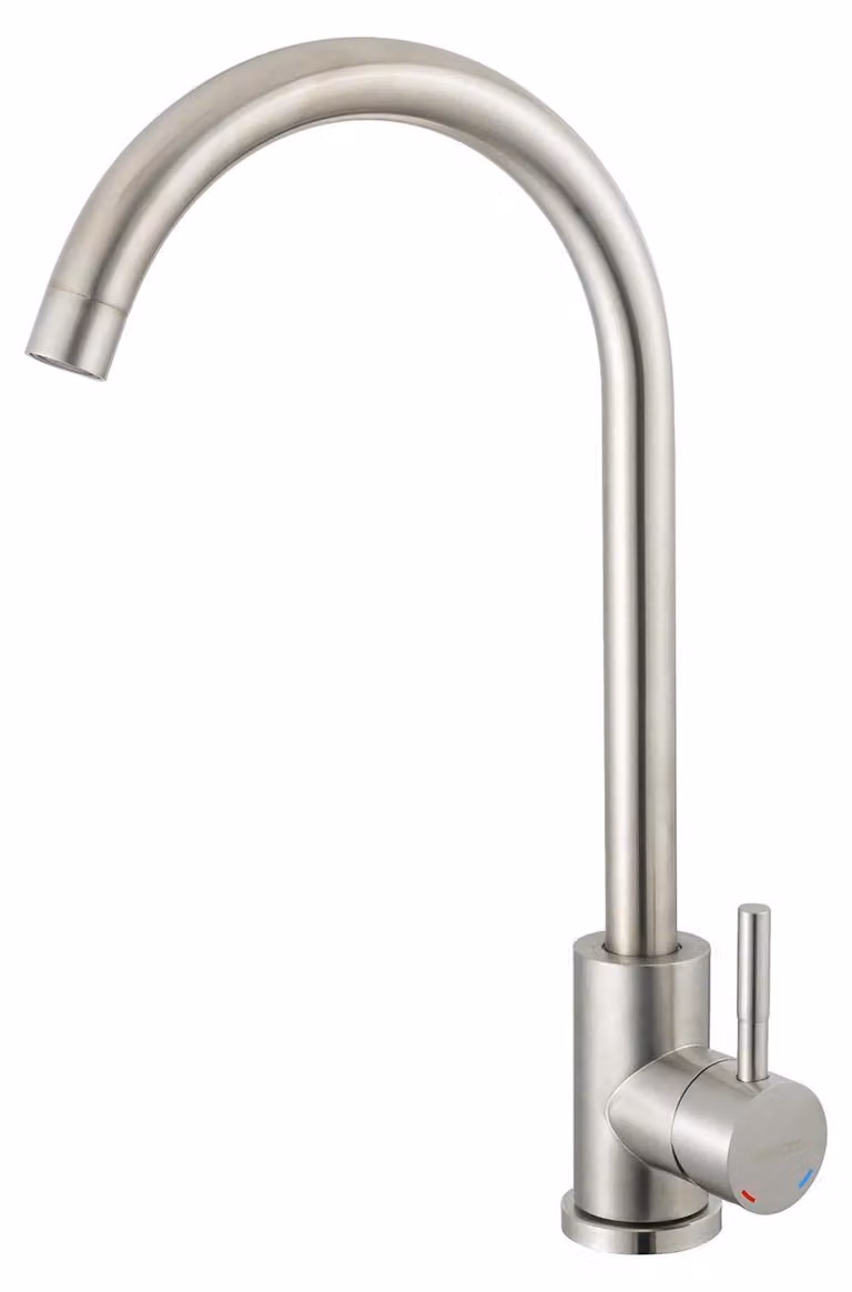 Miscelatore per cucina SP-10020, finitura cromata, acciaio inossidabile 304, valvola in Vetroceramica