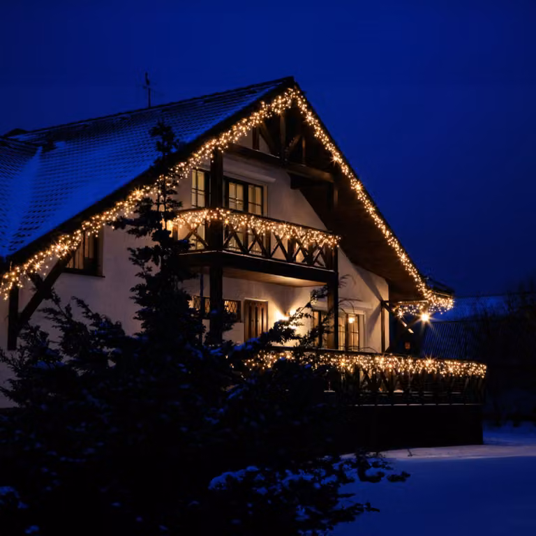 Catena luminosa a LED Ice Lite 114 LED ww 3x0,5m cavo sw 7W 019-343