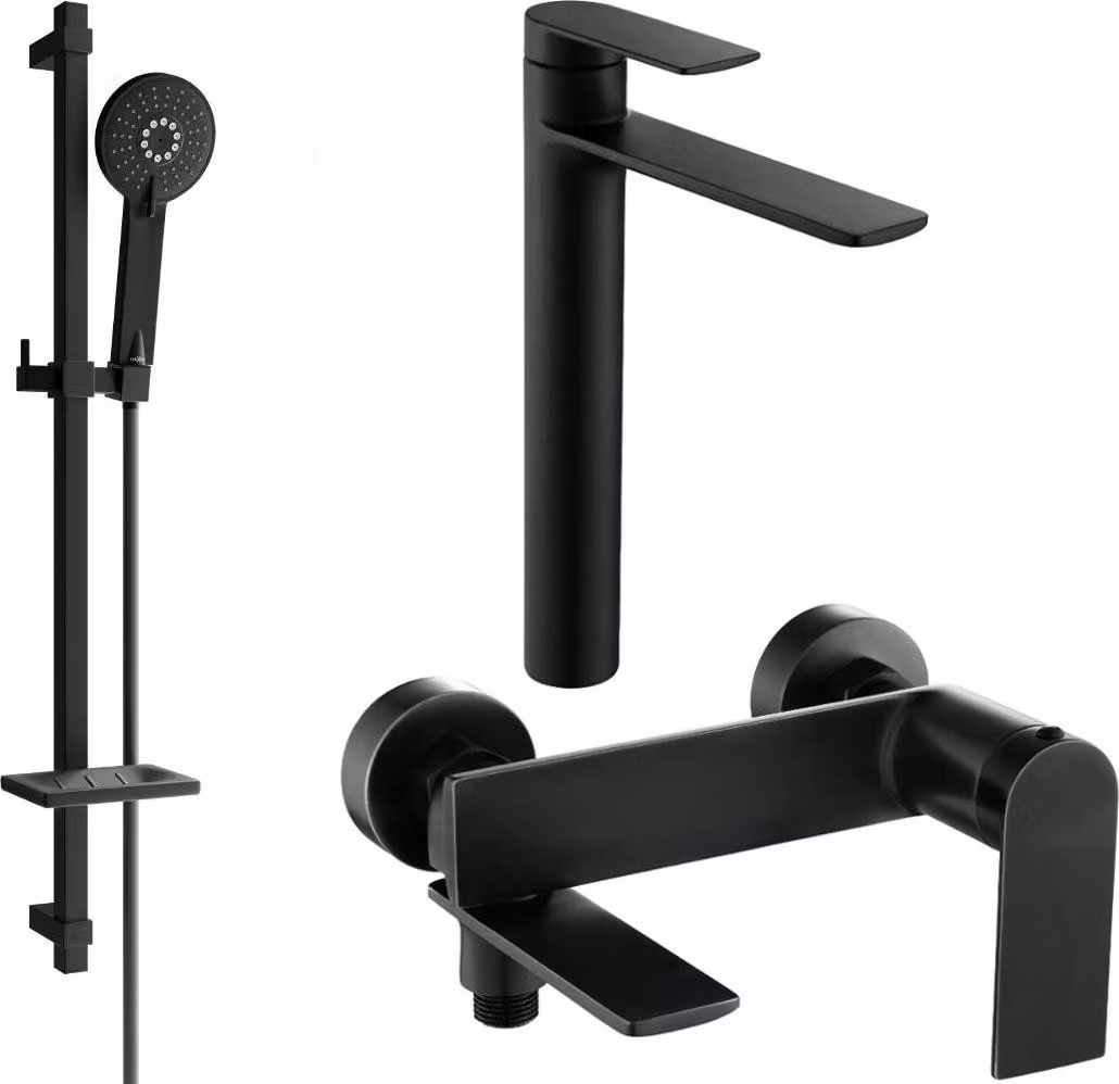 Mexen Zero DQ40 kit per vasca da bagno, nero - 7113DQ40-70