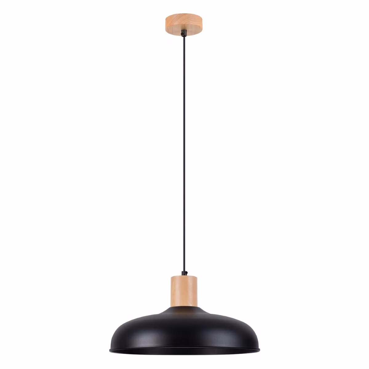 Lampada a sospensione MAVARO nera 1xE27x15W in metallo, dimensioni: 120x38x38 cm, IP20, Pure Lume