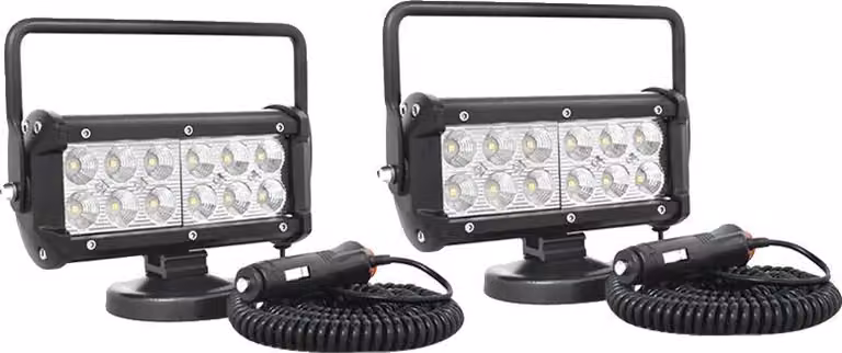 Lampada da lavoro a LED, elevata luminosità, ampia compatibilità, 2 fari da 36W