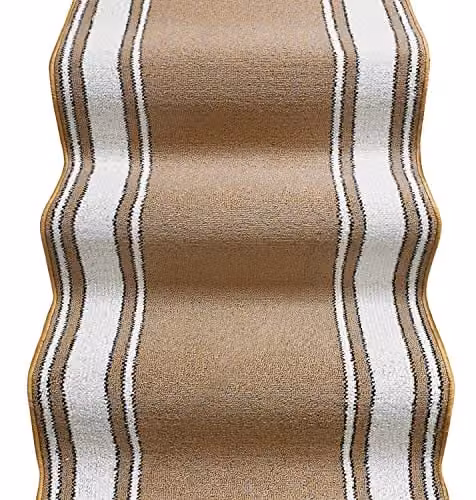 emmevi Tappeto Scala Passatoia Ingresso Corsia Rivestimento Scale Antiscivolo MOD.Linda 67X1000 Beige