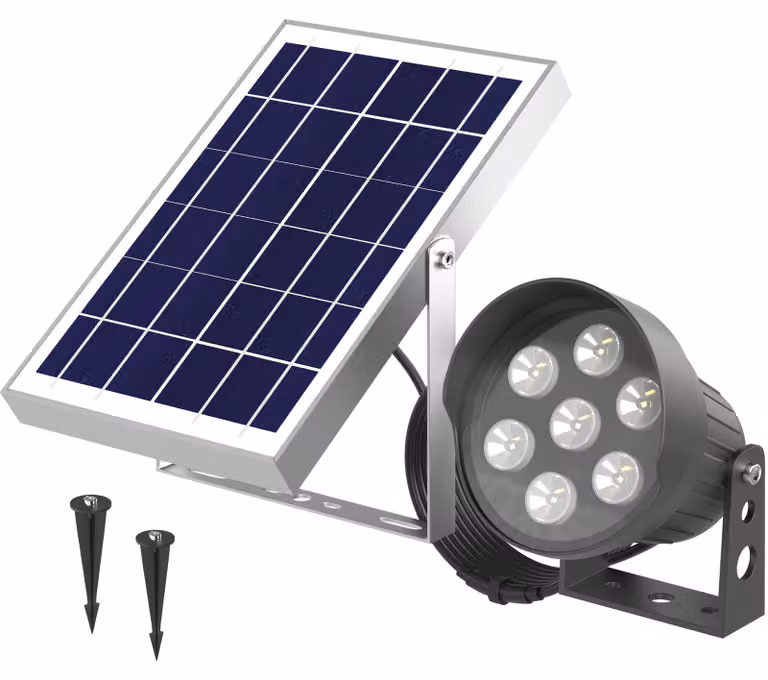 Lampada solare da esterno, con temperatura di colore 3000/4000/6500 K, dimensioni 30,5 x 20,5 x 19,2 cm