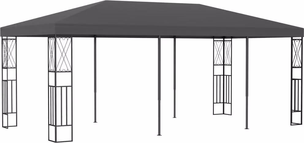 The Living Store Pavillon 3x6 m Anthrazit Stoff