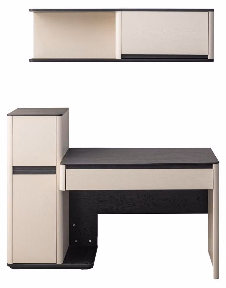 Weißer Moderner Schreibtisch Designer Kinder Computertisch Wandschrank