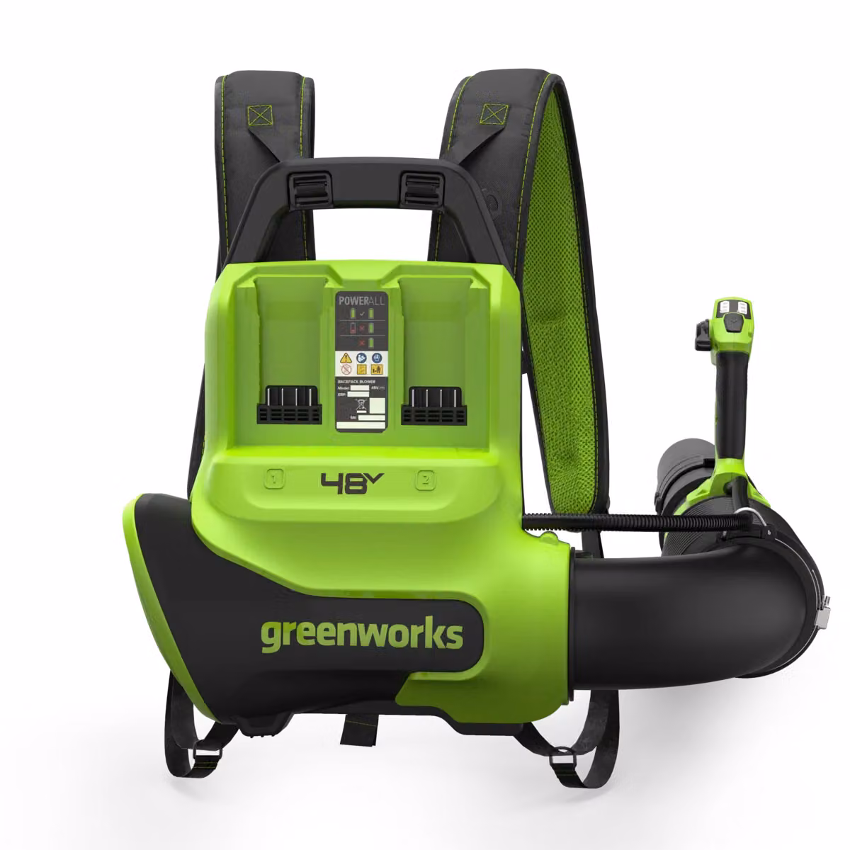 Greenworks POWERALL 48V (24V x 2) Soffiatore a zaino 297 km/h - Senza batteria