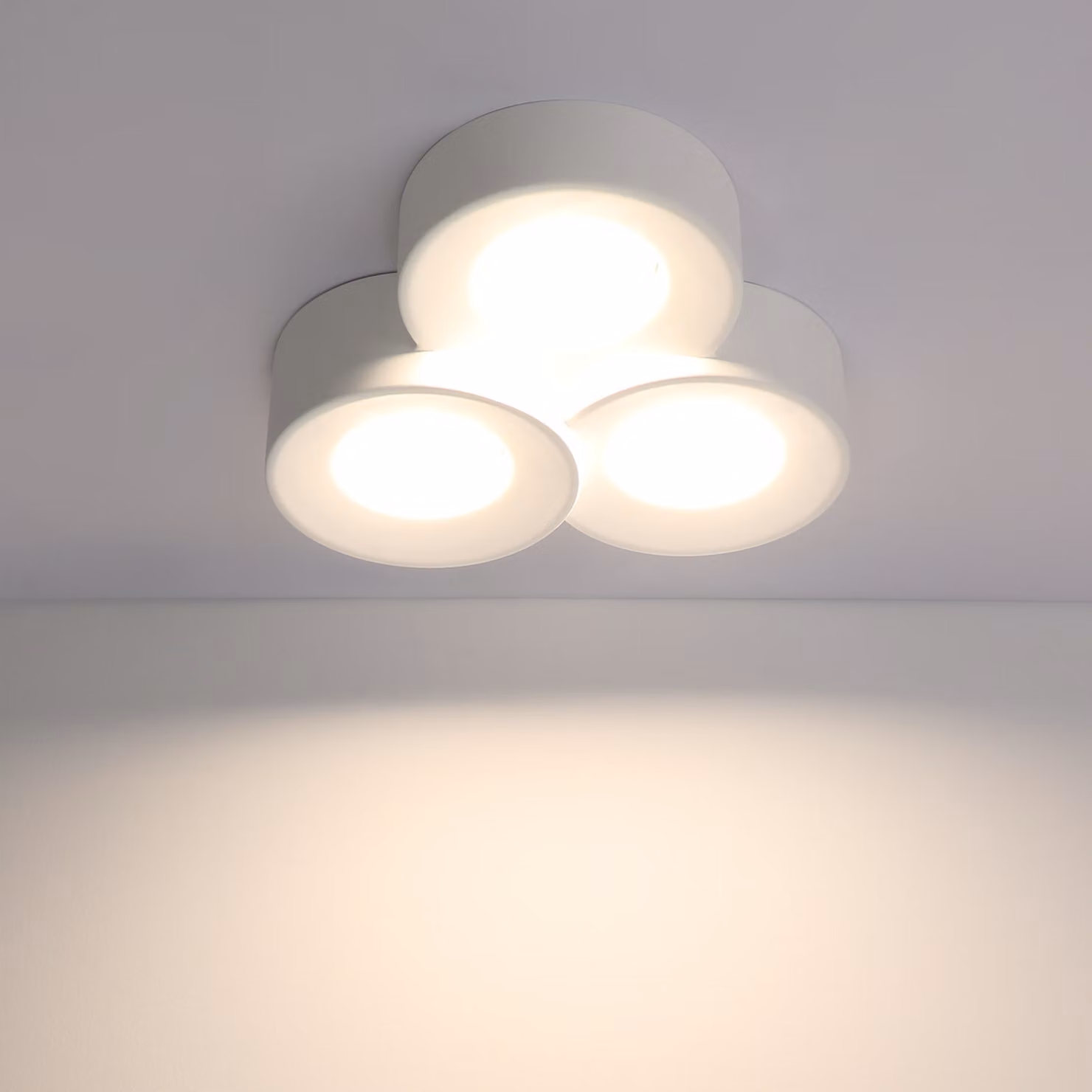 ZMH plafoniera plafoniera plafoniera bianca plafoniera plafoniera rotonda corridoio plafoniera moderna 3 fiamme GX53 Max.10W plafoniera plafoniera plafoniera per cucina sala da pranzo senza lampadine
