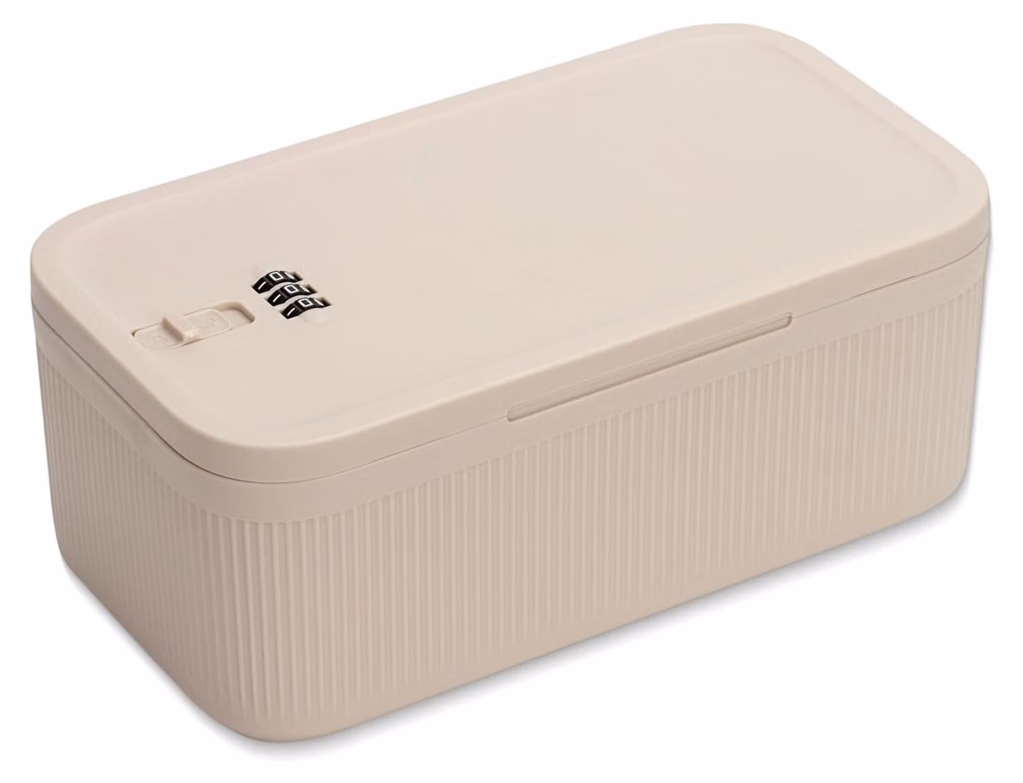 Omgoods - Scatola con serratura - Contenitore con lucchetto numerico - Cassaforte portatile - Resistente agli urti - Impermeabile - Dimensioni 24 x 13 x 9,6 cm - Contenitore