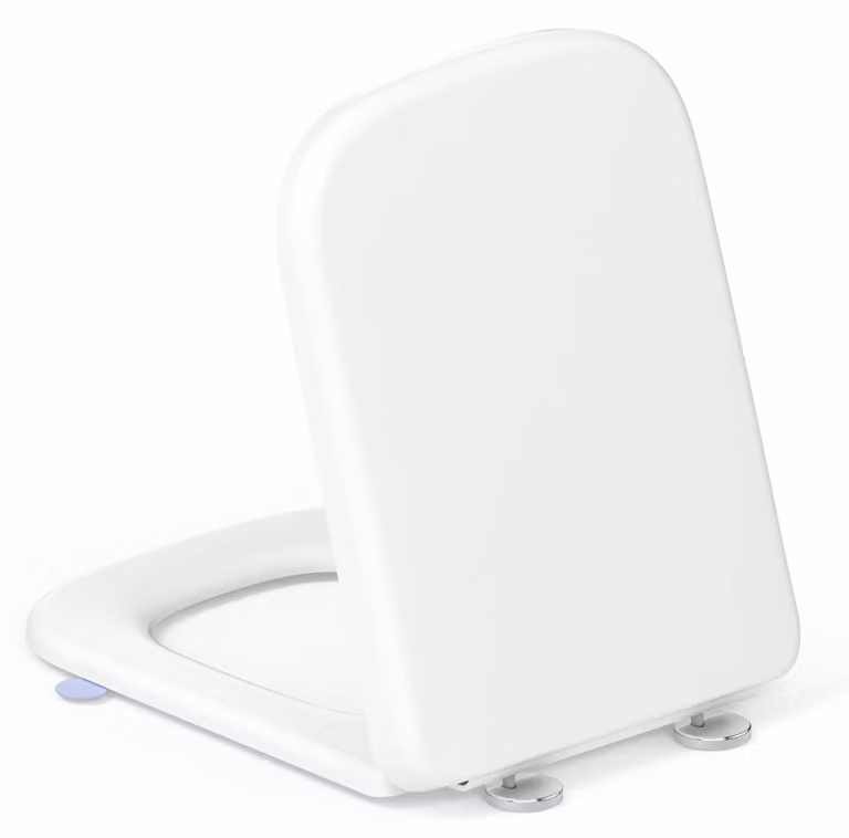 Copertura per WC con sistema di chiusura rallentata e montaggio rapido