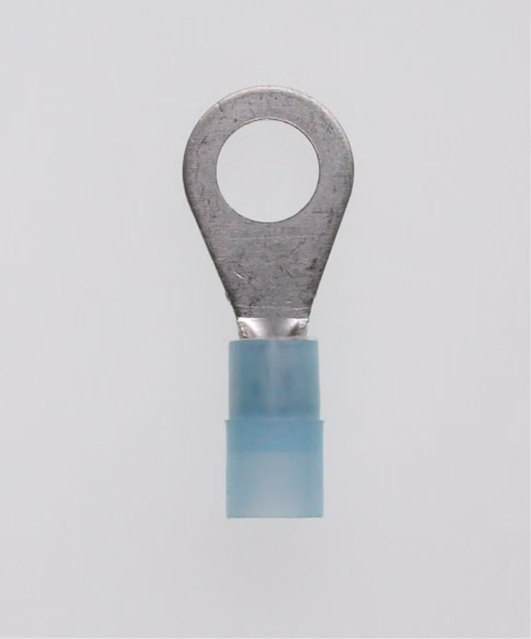 Capocorda a schiacciare DIN 46237 isolato, forma ad anello Sezione 1,5 mm² - 2,5 mm² blu, trasparente - 1 pezzo