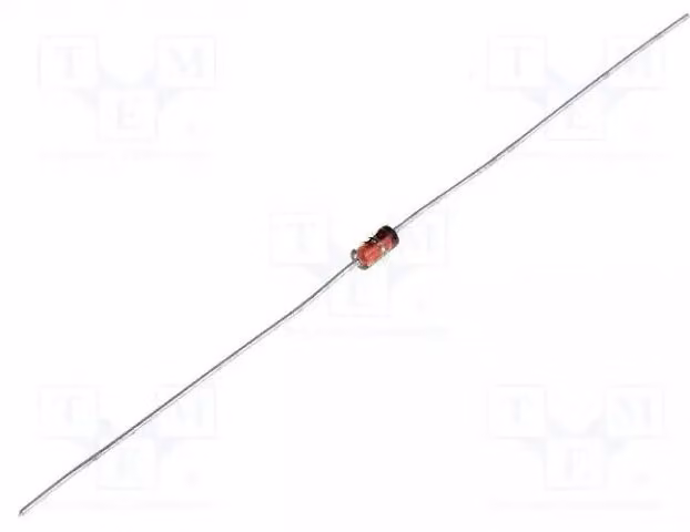 Diodo: raddrizzatore; a foro passante (THT); 100V; 0,3A; con anello di montaggio; Ifsm: 2A; involucro DO35; Ufmax: 1V. 1N4148, diodi universali a foro passante