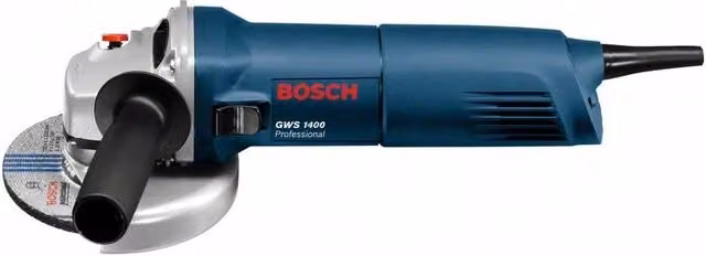 Smerigliatrice angolare Bosch GWS 1400 da 125 mm con potenza di 1400W, colore blu