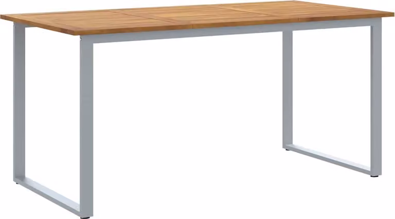 Tavolo da Giardino Grigio 160 x 80 x 75 cm
