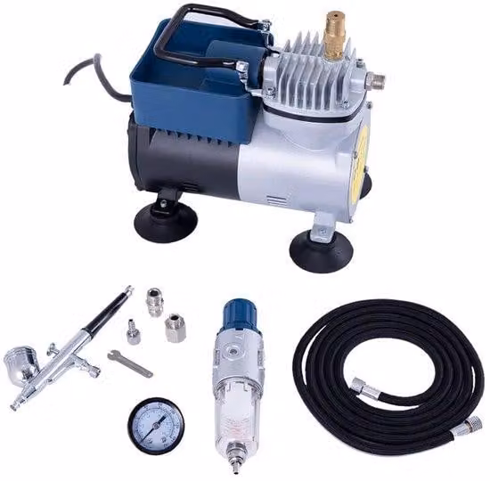 Set compressore per aerografo HBM, 300 W