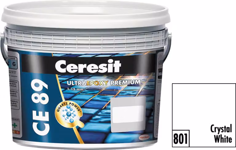 Stucco Ceresit CE 89 UltraPox colore bianco cristallo, 2,5 kg