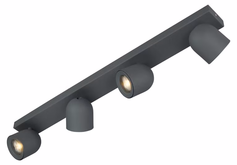Faretto da soffitto 4xGU10 struttura grigia - Downlight / spot / floodlight 42004