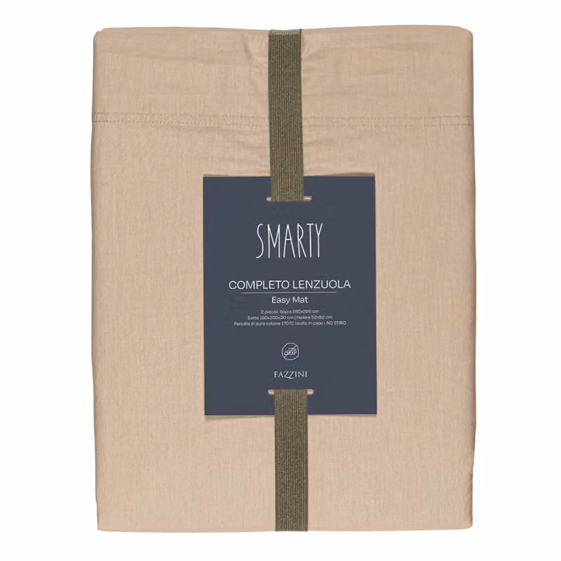 EASY MAT Completo letto - Taglia: 1 piazza ½,Colore: EASY MAT - BEIGE