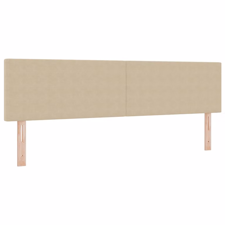 Testiera per letto vidaXL in tessuto corda color grigio verde chiaro, larghezza 180 cm