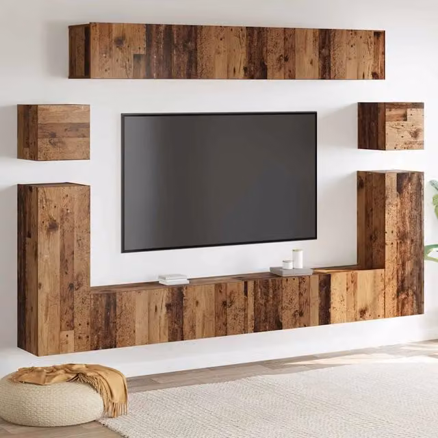 Unità TV 4 pcs Legno vecchio Legno multistrato 3393390