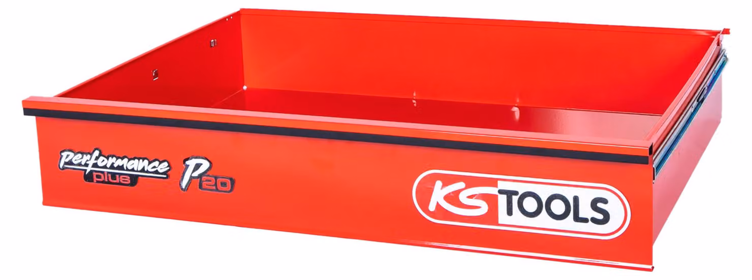 KS TOOLS Cassetto con logo e guida a sfere per carrello da officina P20, 785x568x145 mm ( 873.2008-R002P )