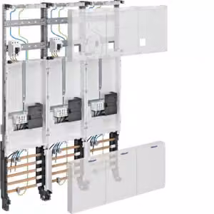 Matrice completa, univers Z 3ZP, H=1050mm, 3 matrici - Pannello contatori 3 contatori kWh 0 file ZL34C4N