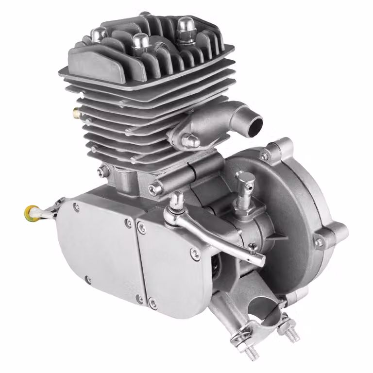 Kit motore monocilindrico da 80cc, potenza di 2200W, efficiente consumo di carburante, colore argento