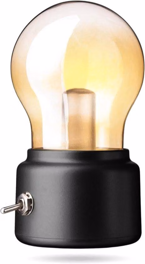 Lampada da tavolo industriale con interruttore - Lampada da lavoro decorativa / lampada da camera da letto - Illuminazione d'atmosfera / lampada da ufficio - Ideale per famiglie, salotti, uffici e per lo stile retrò