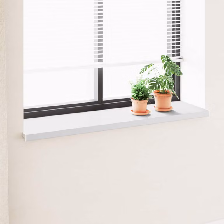 Soglia della Finestra Bianco 140 x 40 x 4,5 cm PVC