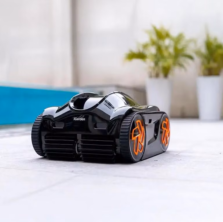 Robot elettrico senza fili per piscina, per la pulizia di fondo, pareti e linea di galleggiamento. Igarden K60