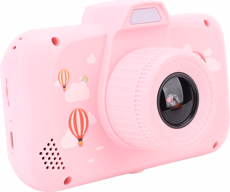 Fotocamera digitale, video 2,5K, 40 MP, foto per bambini piccoli, con due fotocamere anteriori e posteriori, schermo IPS da 3,5 pollici, batteria da 650 mAh, rosa