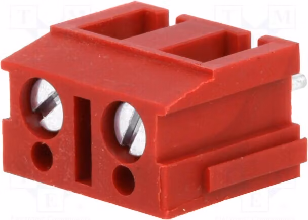2 profilati di fissaggio per percorsi da 7,5 mm con angolo di 90°, modello: 2 AK110/2DS-7,5-V/ROSSO