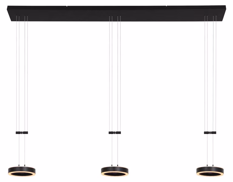 Lampada a sospensione - nero - Piola - plastica metallo - lampada di design - LED - 3501ZW - Steinhauer