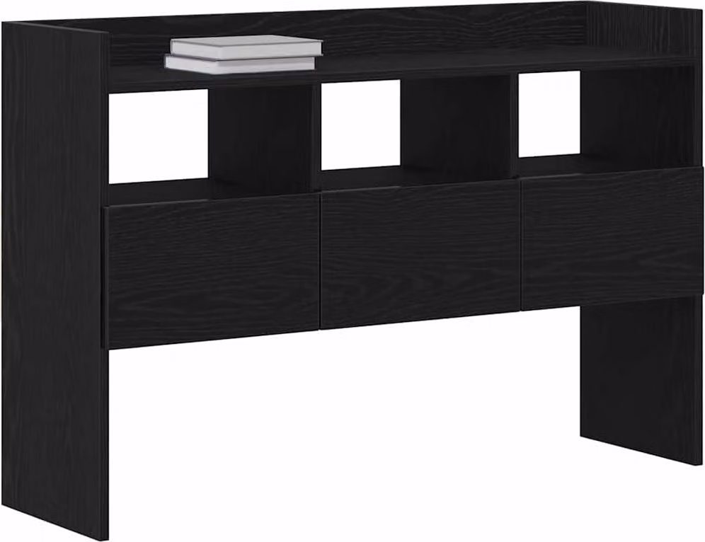 Credenza Rovere Nero 105 x 30 x 70 cm Legno multistrato